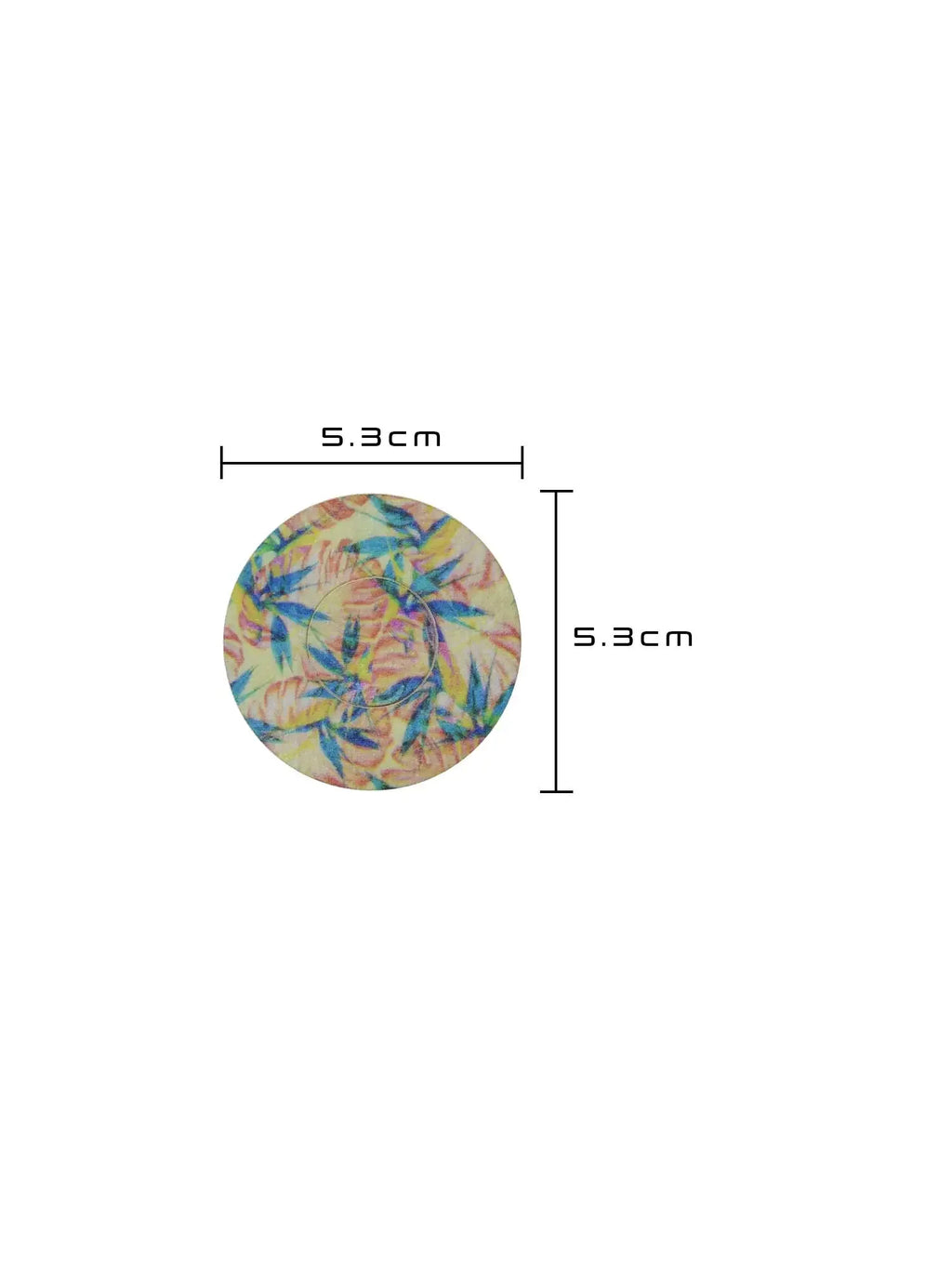 FreeStyle Libre 3 adhesive patch, Tequila Sunrise design, size 5.3 x 5.3 cm