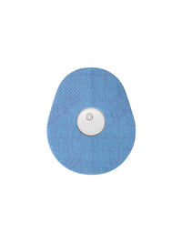 FreeStyle Libre 3 adhesive patch, drop shape, blue