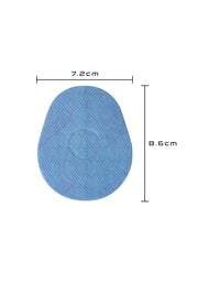 FreeStyle Libre 3 adhesive patch, drop shape, size 7.2 x 8.6 cm