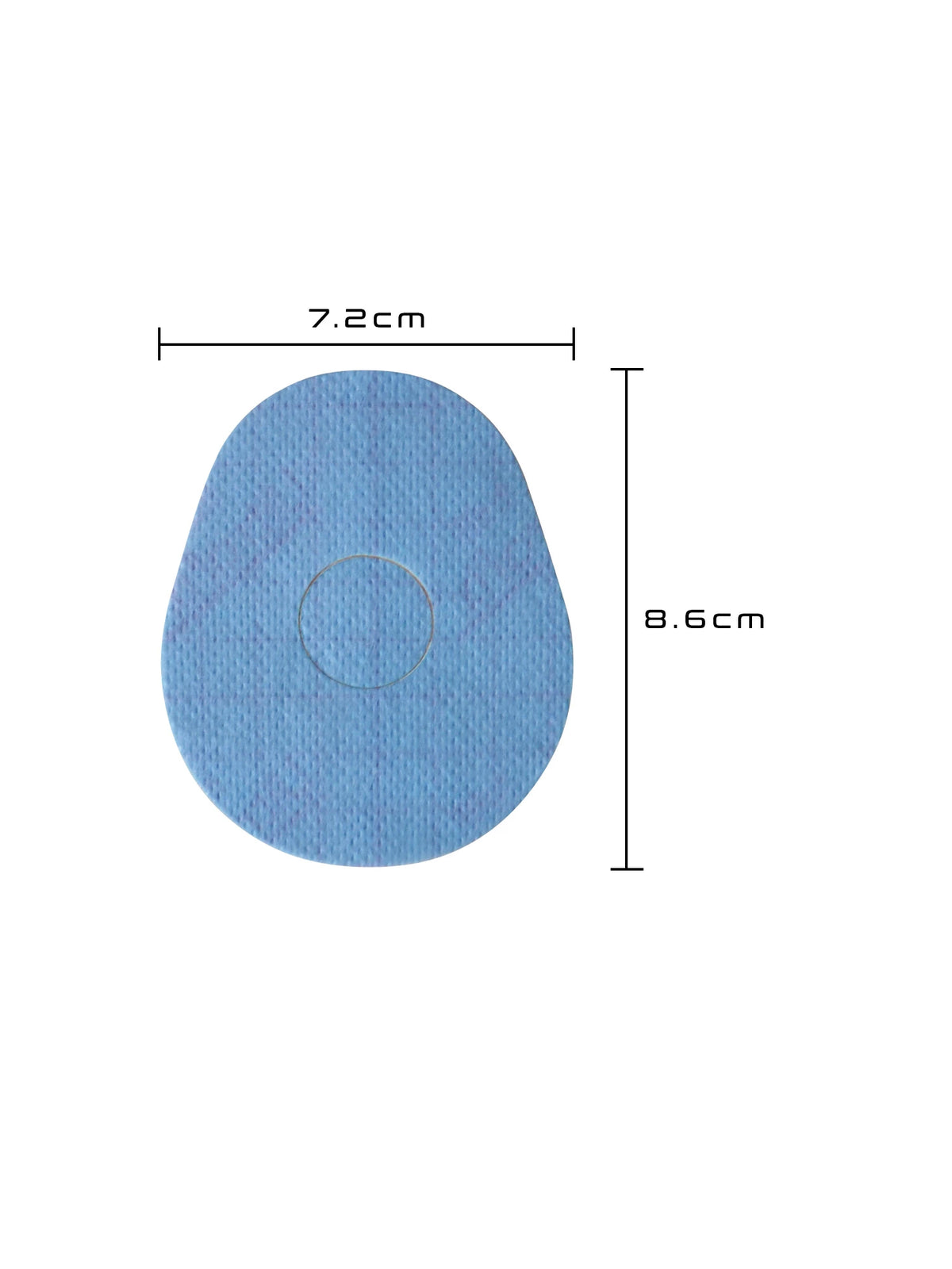 FreeStyle Libre 3 adhesive patch, drop shape, size 7.2 x 8.6 cm