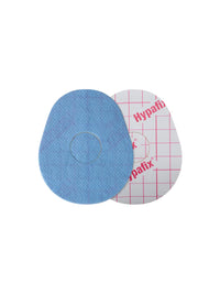 FreeStyle Libre 3 adhesive patch, drop shape, front and backing