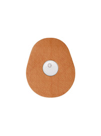 FreeStyle Libre 3 adhesive patch, drop shape, orange