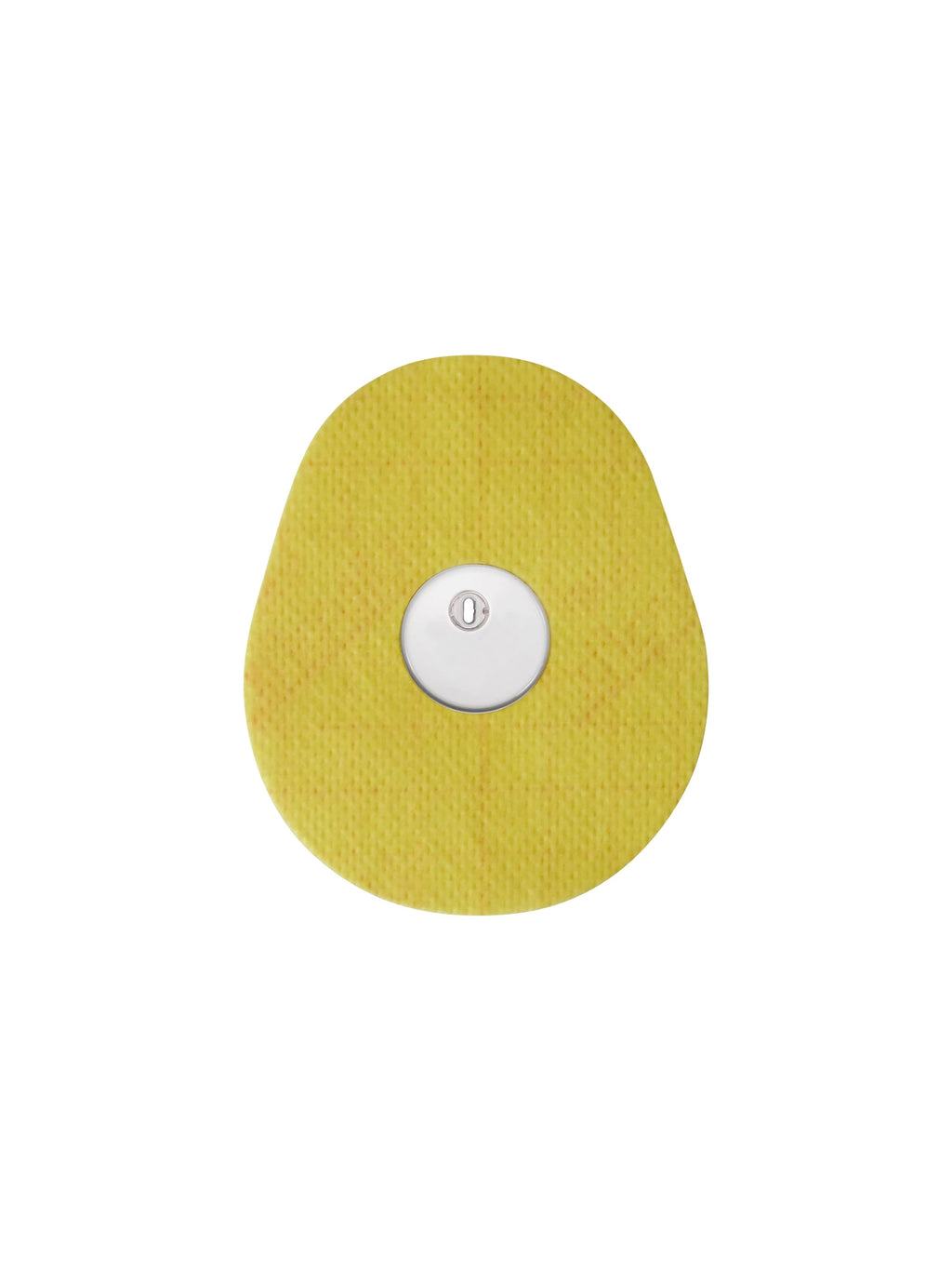 FreeStyle Libre 3 adhesive patch, drop shape, yellow