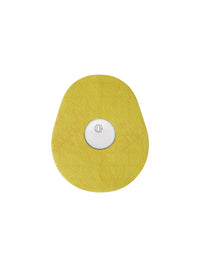 FreeStyle Libre 3 adhesive patch, drop shape, yellow