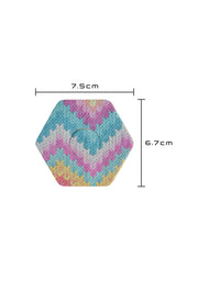 FreeStyle Libre 3 adhesive patch, hexagonal shape, size 7.5 x 6.7 cm