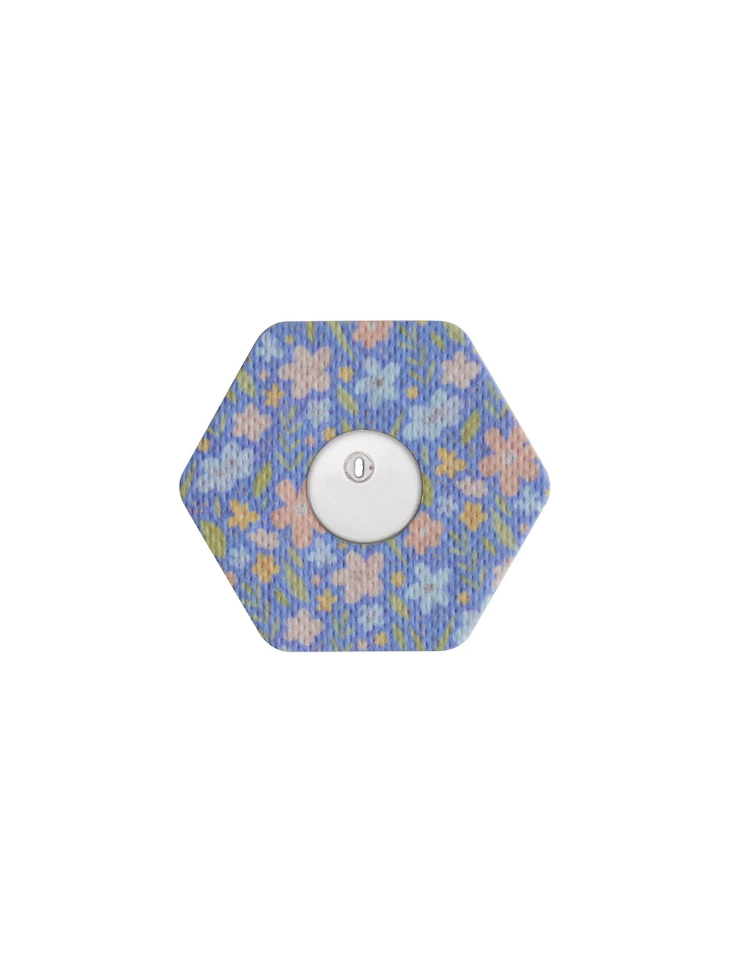 FreeStyle Libre 3 adhesive patch, hexagonal shape, Meadow Flowers & Leaves design