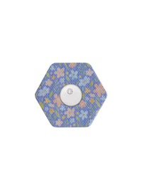 FreeStyle Libre 3 adhesive patch, hexagonal shape, Meadow Flowers & Leaves design