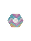 FreeStyle Libre 3 hexagonal shape patch in Mosaic Drift design, breathable adhesive overpatch to help support sensor wear