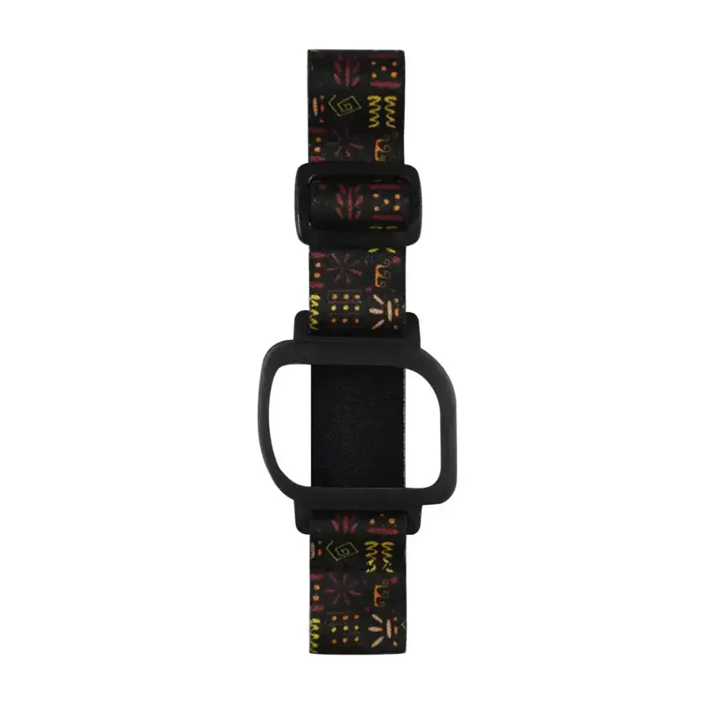 GlucoMen Day adjustable armband for insulin patch pump with colorful design.