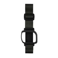 GlucoMen Day Armband black adjustable for insulin patch pump with secure clip and soft elastic strap.