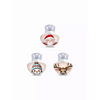 Three decorative glass jars with holiday-themed lids for Guardian Enlite Stickers