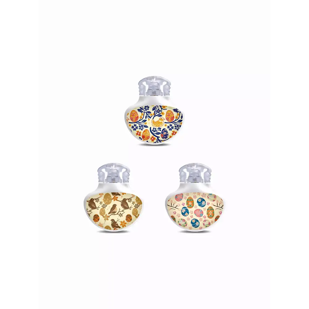Three patterned glass spice shakers in Guardian Enlite Stickers - Easter Edition 2025