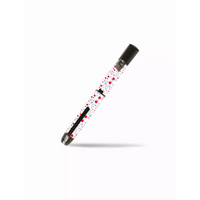 White pen with red and black speckles for InPen Stickers - Christmas 2024, adding holiday cheer