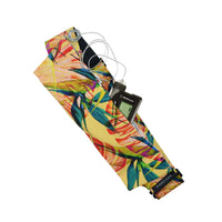 Insulin pump belt floral print pocket detail Dia Belly Belt showing storage compartment for insulin pump