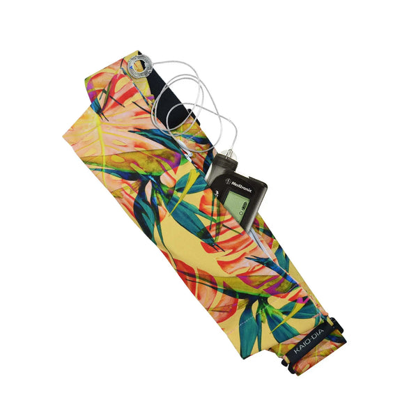 Adjustable Insulin Pump Belt – Floral Prints, G-Hook Closure | Dia Belly-Belt 2