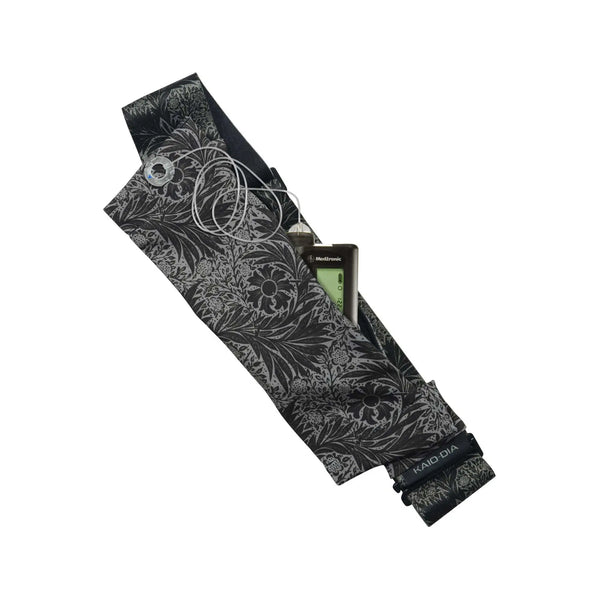 Adjustable Insulin Pump Belt with G-Hook – Midnight Collection | Dia Belly-Belt 2