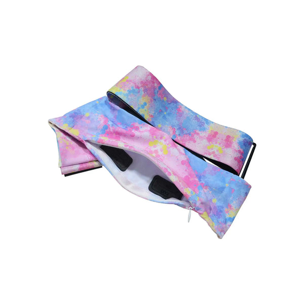 Adjustable Insulin Pump Belt – Tie-Dye Prints, G-Hook Closure | Dia Belly-Belt 2