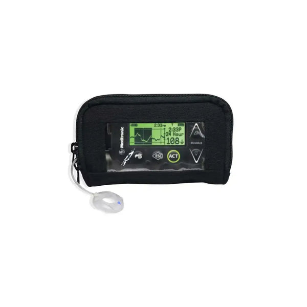 Insulin Pump Case with Window for Easy Monitoring and Tubing Access