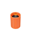 Orange Kaio insulin vial protector designed to safely hold and protect standard 10ml insulin vials"