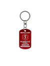 Diabetic Type 1 Insulin Dependent Metal Keychain - Kaio-Key Hanger