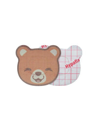 Simplera Sync adhesive patch for kids, bear shape, front and backing