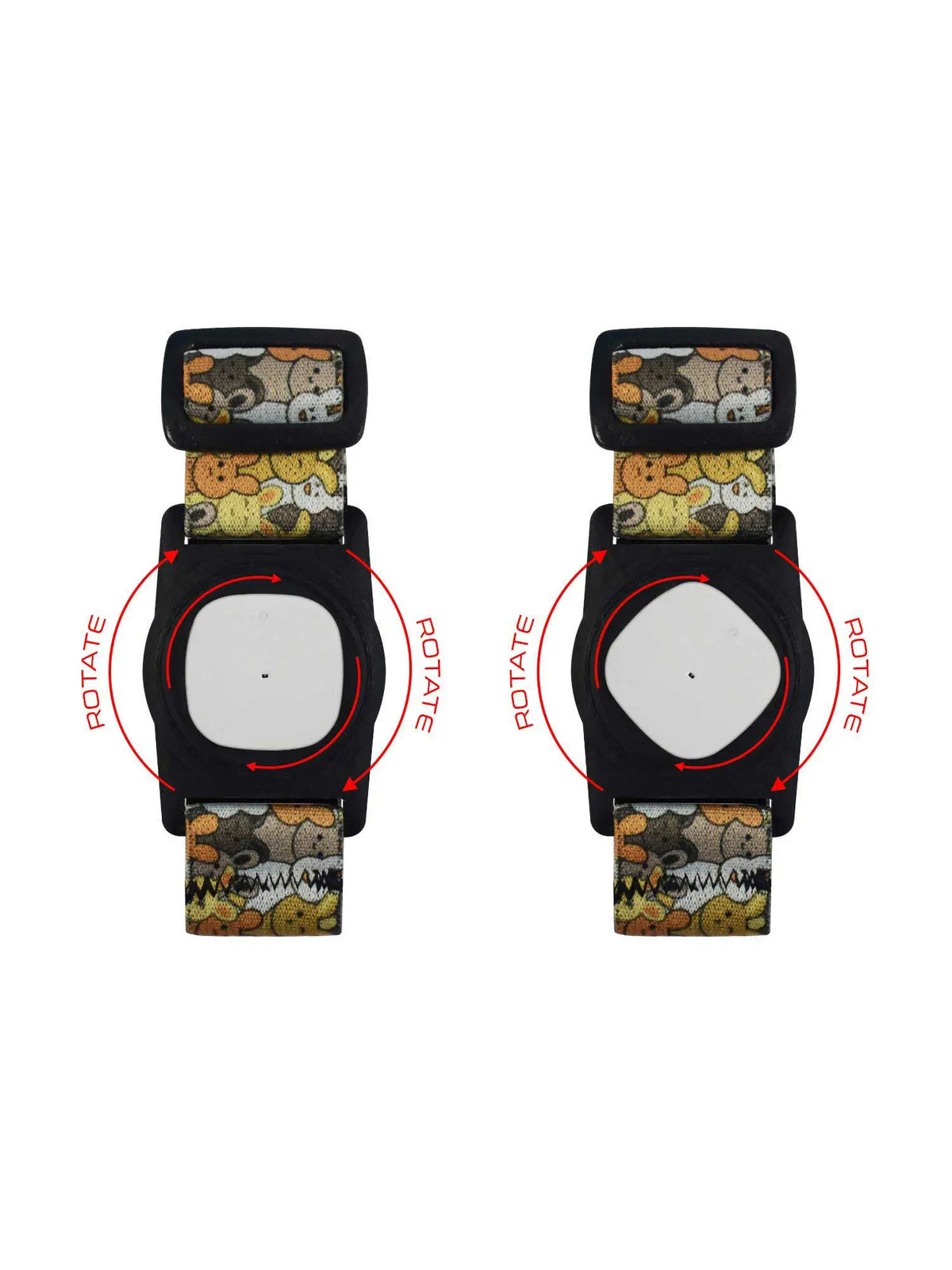 Simplera Sync Armband for Children with Rotating Clip, Dia-Style Kiddy Bunny Overload & Roar