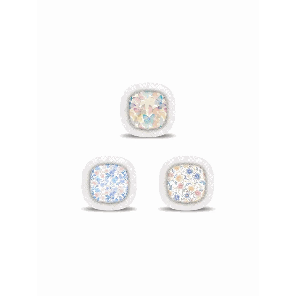 Medtronic Simplera CGM Stickers Spring Edition 2025, stylish floral designs in vinyl, waterproof, pastel tones.