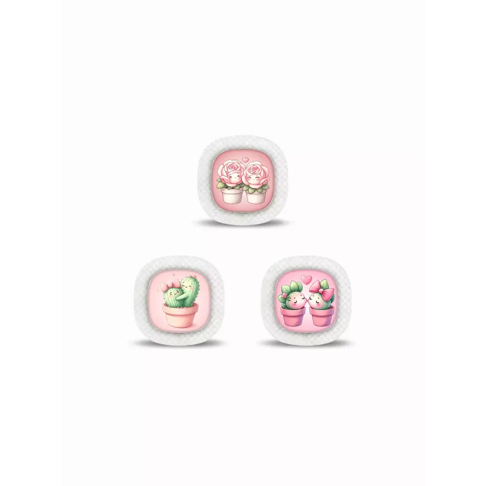 Valentine Edition Medtronic Simplera Stickers featuring romantic, plant, and gothic designs.
