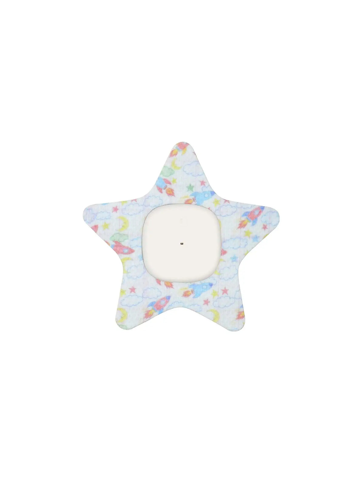 Medtronic Simplera star patch front view kids CGM adhesive patch for reliable sensor protection