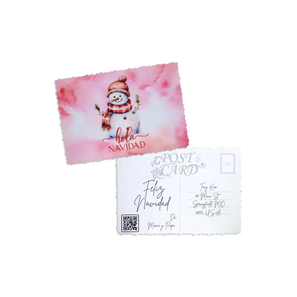 Elegant Christmas Postcard - Kaio-Cards