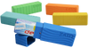 Colorful Dextro Energy Protection Tubes in blue, green, yellow, orange, and light blue for tablet storage and protection