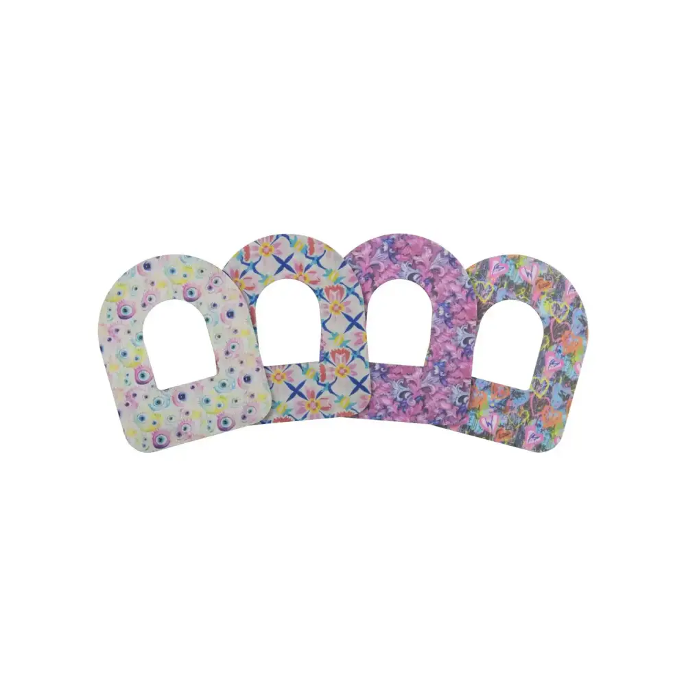 Omnipod pod adhesive patches, Spring Series, Spring Set I, 4 designs