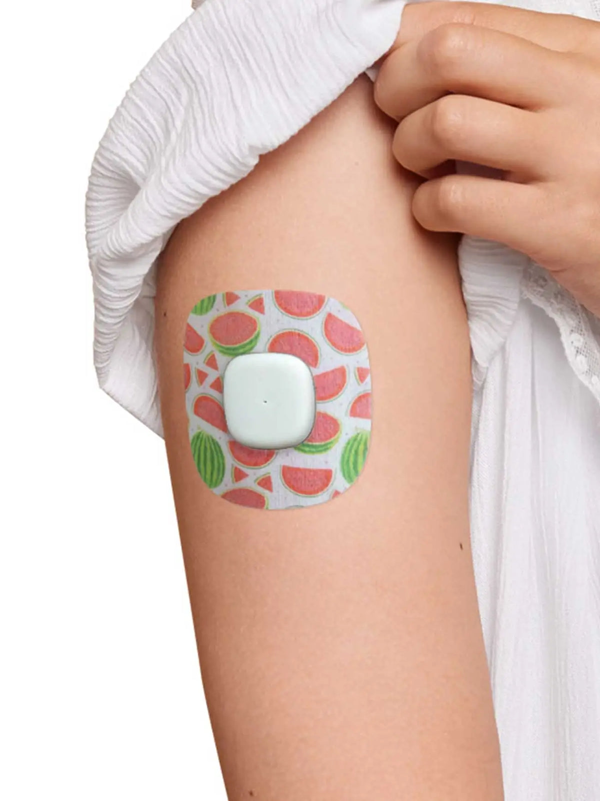 Simplera Sync adhesive patch, Fresh Series, watermelon design on the arm