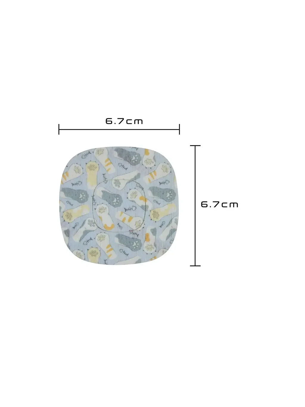 Simplera Sync adhesive patch for kids, kitten paws design, size 6.7 x 6.7 cm