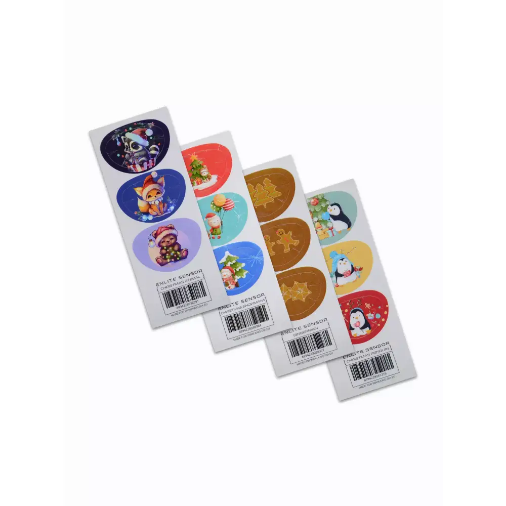 Guardian Enlite Sensor Christmas Stickers: Festive & Bright