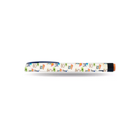 NovoRapid FlexPen with vibrant summer edition stickers featuring tropical motifs.