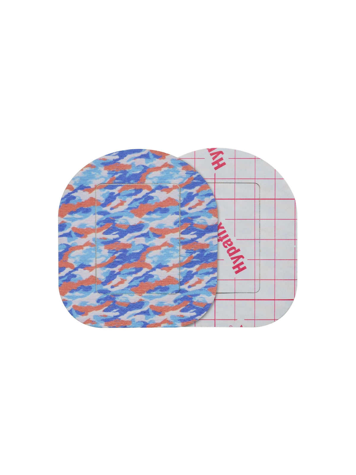Tandem Mobi adhesive patch, Flow Camo design, front and backing
