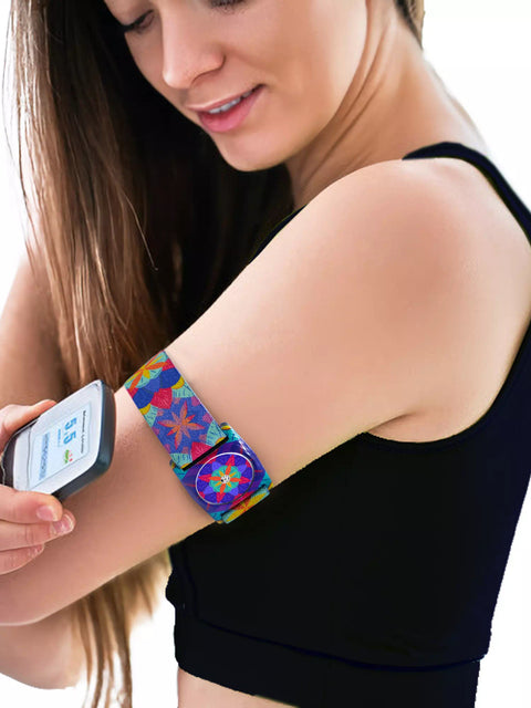 Freestyle Libre 2 Sensor Adjustable Armband in a Tin Box with 3 stickers - Dia-Style Limited Edition