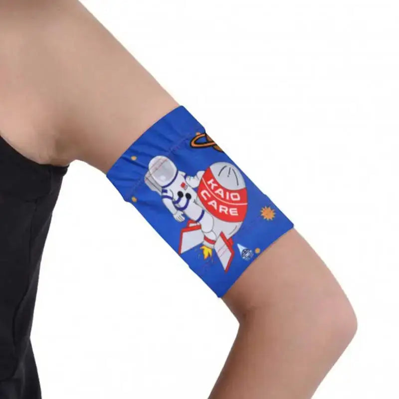 Blood Glucose Sensor Armband For Children with Trendy Prints - Comfortable and Secure Design.