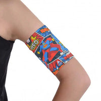 Blood Glucose Sensor Armband for Children with Trendy Prints - Superhero Design