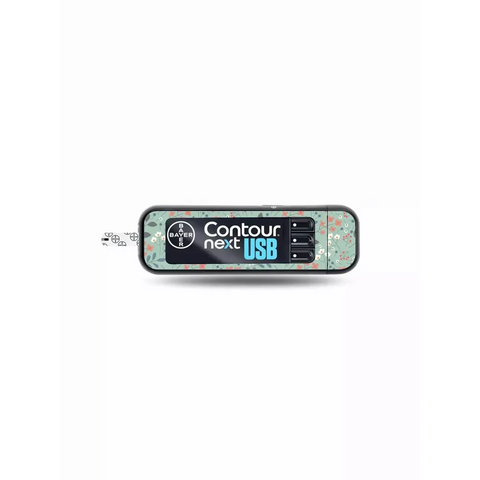 Contour Next USB Glucose Meter Stickers - Spring Collection