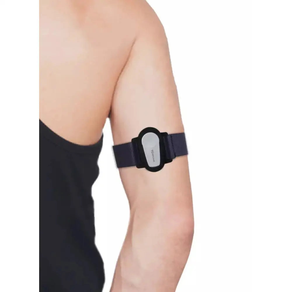 Dexcom G6 Sensor Adjustable Armband on Arm.