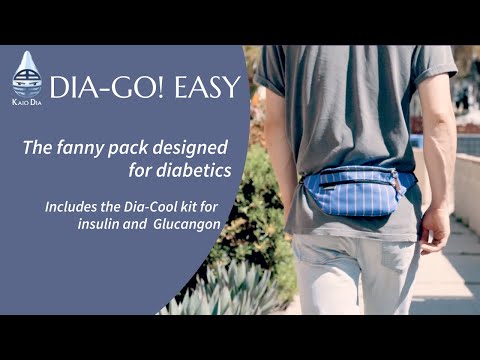 Diabetes Fanny Pack with Insulin Cooling, Dia-Go Easy