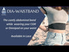 Lace waistband to hold glucose sensor, infusion set and insulin pump on your waist - Dia-WaistBand Spacy Lacy