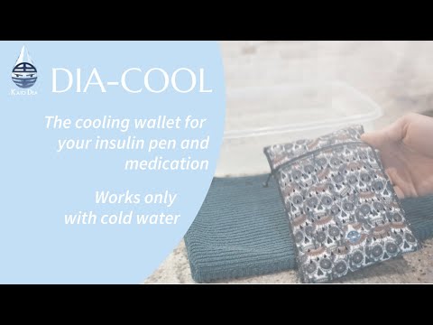 Cooling Wallet for 4 Insulin Vials or Eye Drops, Dia-Cool Kids