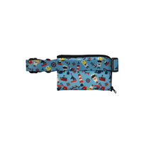 Insulin pump belt with window for kids in a cute nautical design.