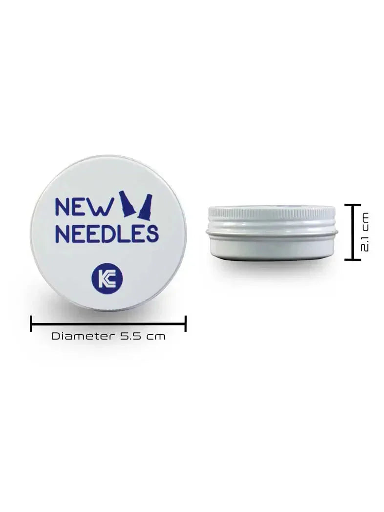 medium tin box for needles test strips and lancets kaio smts metal container for safe diabetes supply storage