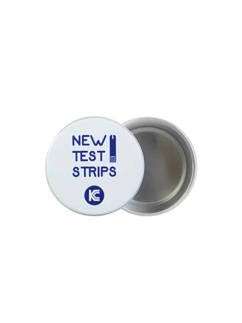 medium tin box for needles test strips and lancets kaio smts compact organizer for daily diabetes essentials