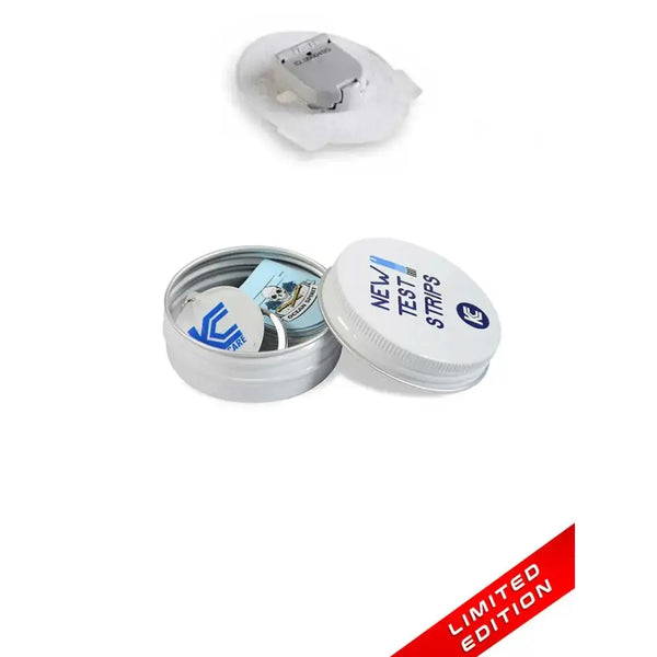 Glucomen Day CGM Stickers in Reusable Tin Can - Male Serie