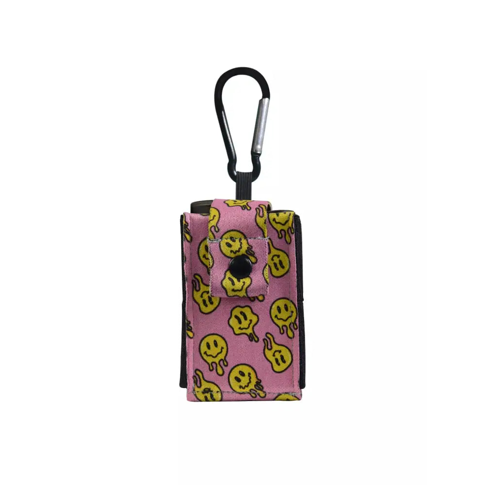 Universal Insulin Pump Pouch - Dia-Mini Pouch in vibrant print with carabiner for Summer 2023.